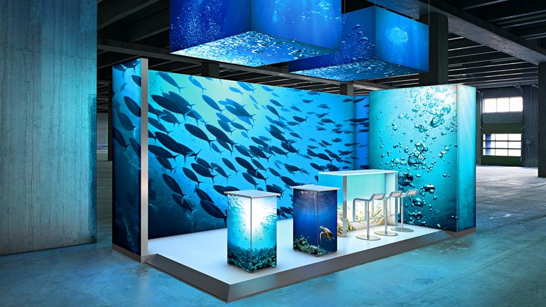 LED Messestand - OCTAlumina